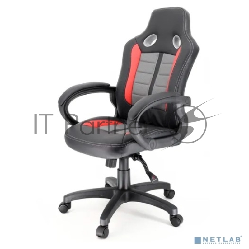 Офисное кресло Everprof Forsage экокожа черно/красно/серый