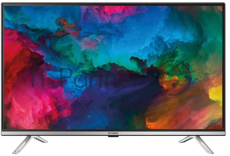 Телевизор LED Hyundai 32 H-LED32BS5008 Android TV Frameless серебристый HD 60Hz DVB-T2 DVB-C DVB-S2 USB WiFi Smart TV