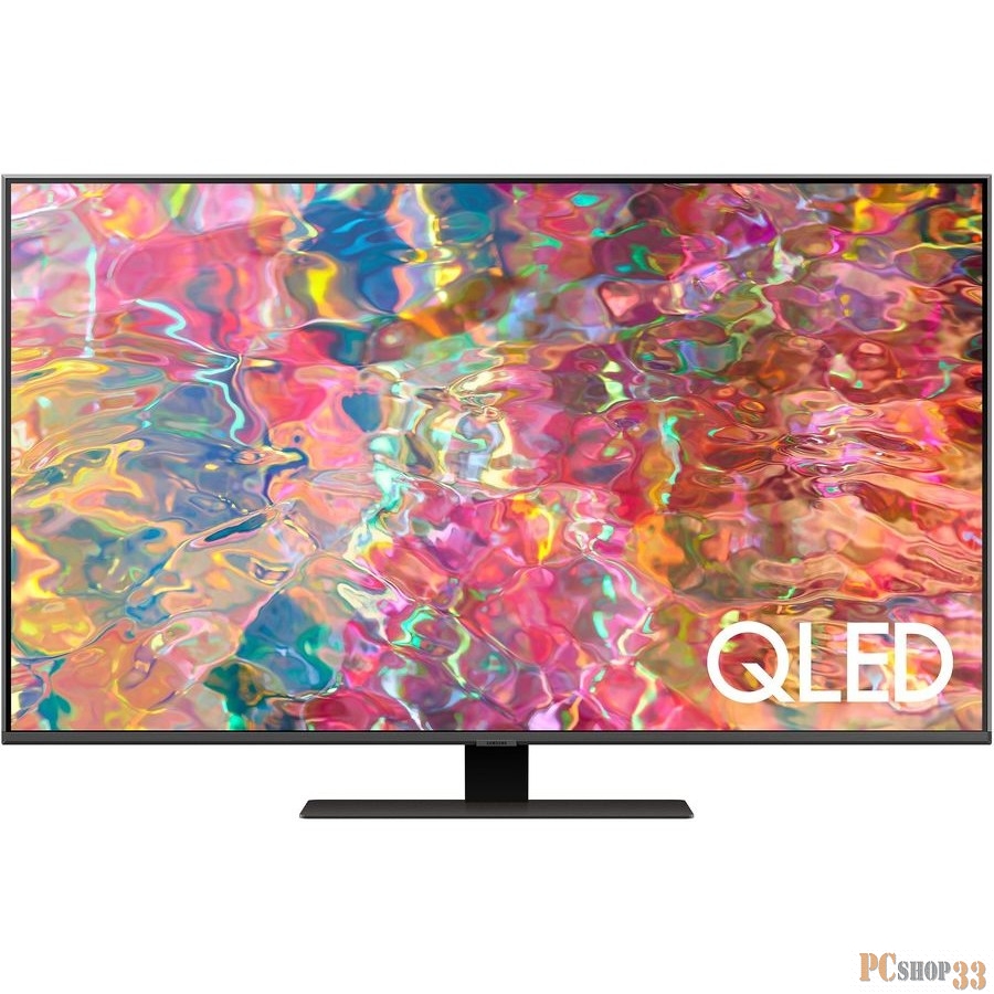 Телевизор QLED Samsung 50 QE50Q80BAUXRU Q черный 4K Ultra HD 60Hz DVB-T2 DVB-C DVB-S2 USB WiFi Smart TV (RUS)