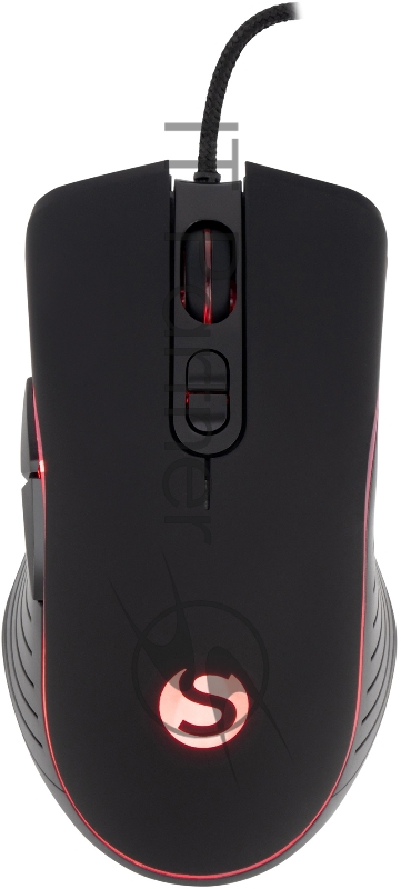 Мышь SunWind SW-M710G черный оптическая (3200dpi) USB для ноутбука (7but)