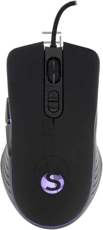 Мышь SunWind SW-M710G черный оптическая (3200dpi) USB для ноутбука (7but)