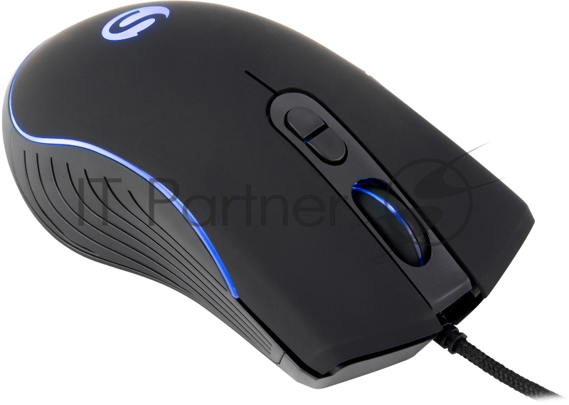 Мышь SunWind SW-M710G черный оптическая (3200dpi) USB для ноутбука (7but)