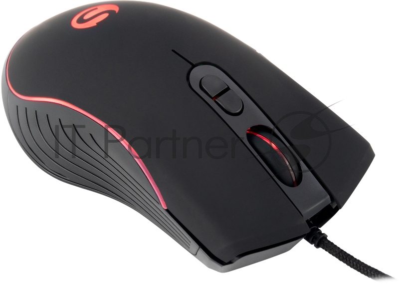 Мышь SunWind SW-M710G черный оптическая (3200dpi) USB для ноутбука (7but)