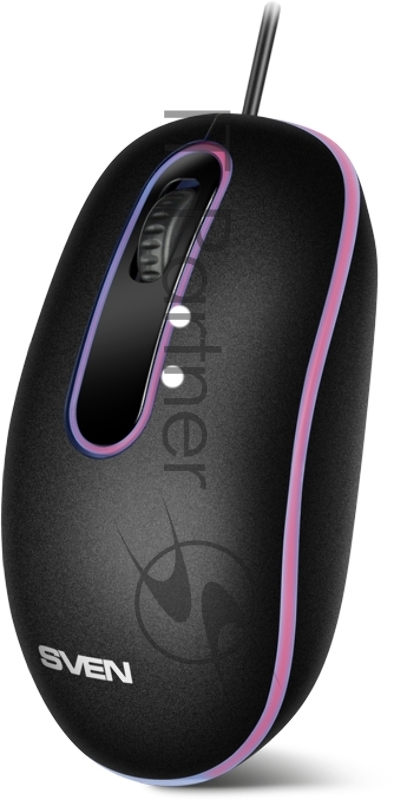 Мышь SVEN RX-90 чёрная (2+1кл., 1000 DPI, блист.)