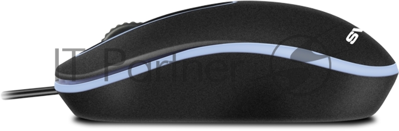 Мышь SVEN RX-90 чёрная (2+1кл., 1000 DPI, блист.)