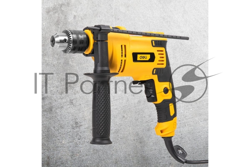 Дрель сетевая ударная Deli DL-CZ13-E1 (650Вт, 3300об/мин, картон)