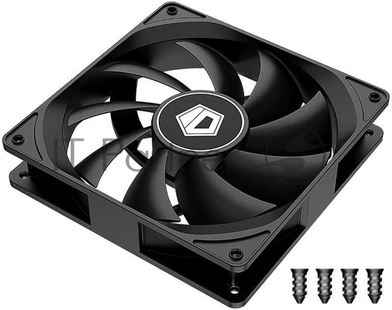 Вентилятор для корпуса ID-Cooling 120x120mm 3pin 1250rpm Black (FL-12025K)