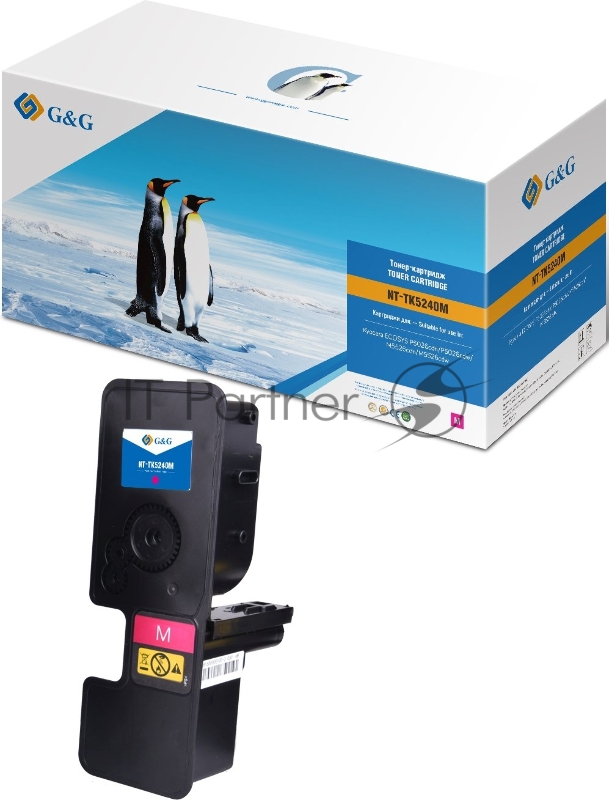 Картридж лазерный G&G GG-TK5240M пурпурный (3000стр.) для Kyocera ECOSYS P5026cdn/P5026cdwECOSYS M5526cdn/M5526cdw