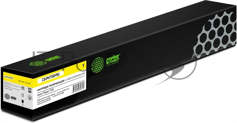 Картридж лазерный Cactus CS-PH7750Y 106R00655 желтый (22000стр.) для Xerox Phaser 7750