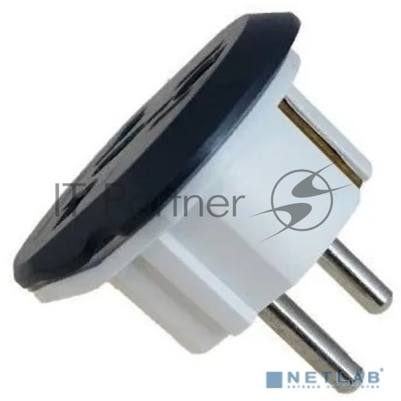 Адаптер-переходник 11626/20 (1 розетка) темно-серый