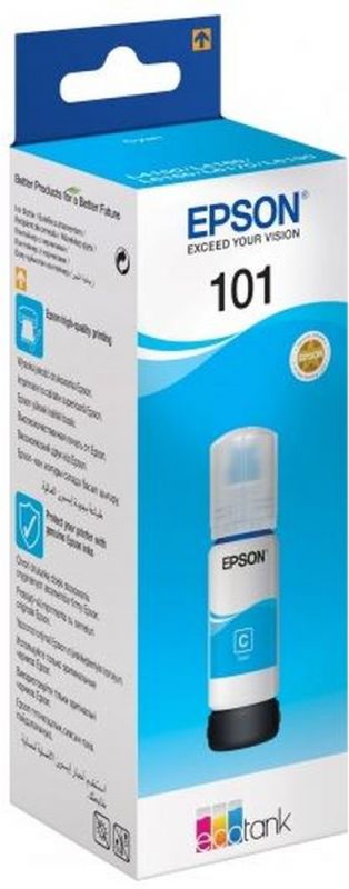 Контейнер с чернилами Epson 101 C13T03V24A (голубой) для L4150/4160/6160/6170/6190 (70мл)