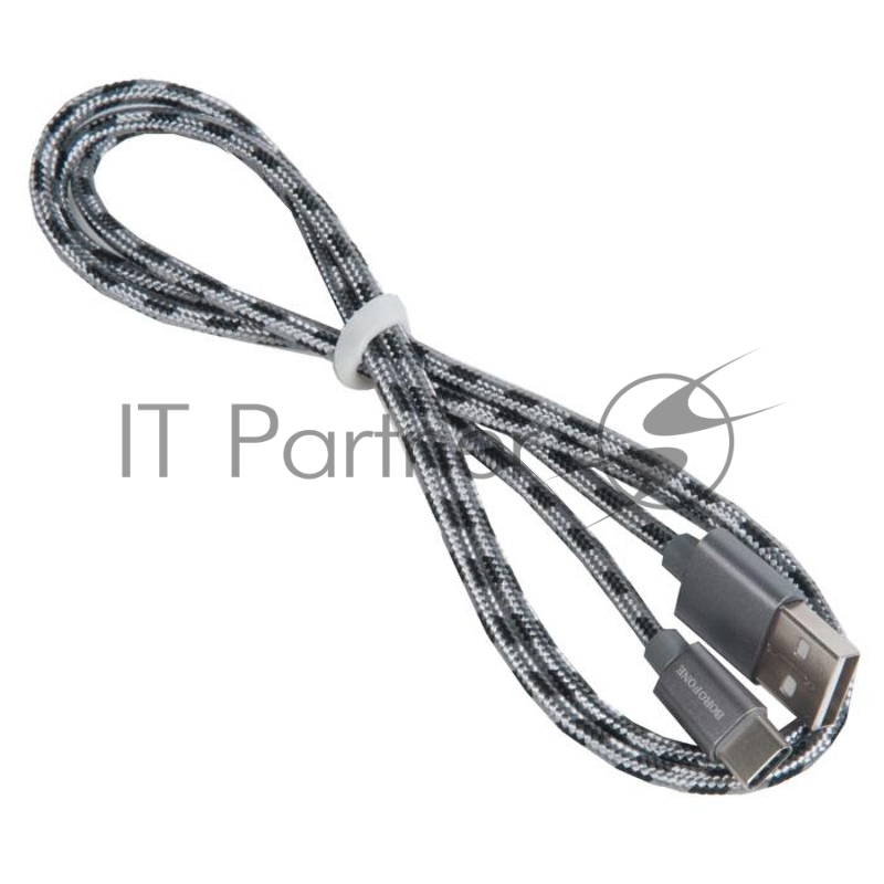 Кабель USB BOROFONE BX24 2,4A for Type-C, серый