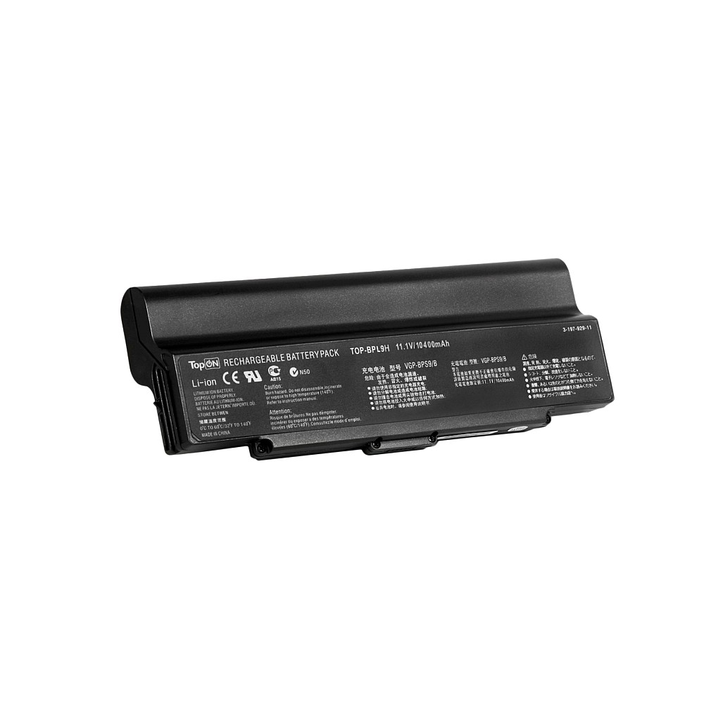 Аккумулятор для ноутбука Sony Vaio VGN-AR, VGN-CR, VGN-NR, VGN-SZ Series. 11.1V 10400mAh 115Wh, усиленный. VGP-BPS9, VGP-BPS9B