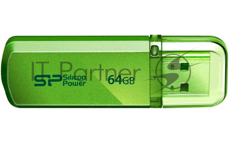 Флеш Диск Silicon Power 64Gb Helios 101 SP064GBUF2101V1N USB2.0 зеленый
