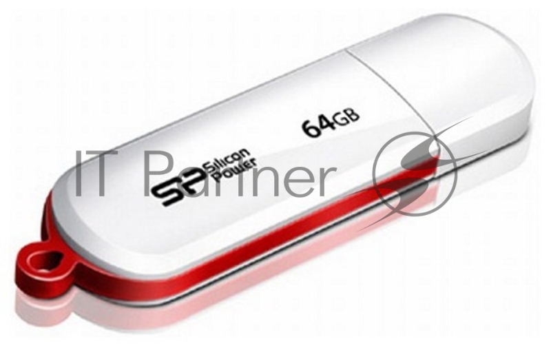 Флеш Диск Silicon Power 64Gb LuxMini 320 SP064GBUF2320V1W USB2.0 белый