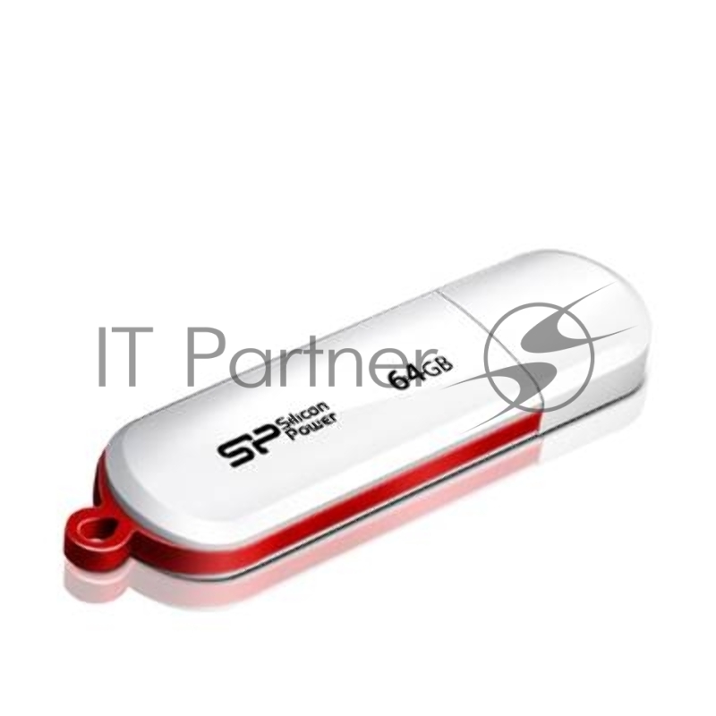 Флеш Диск Silicon Power 64Gb LuxMini 320 SP064GBUF2320V1W USB2.0 белый