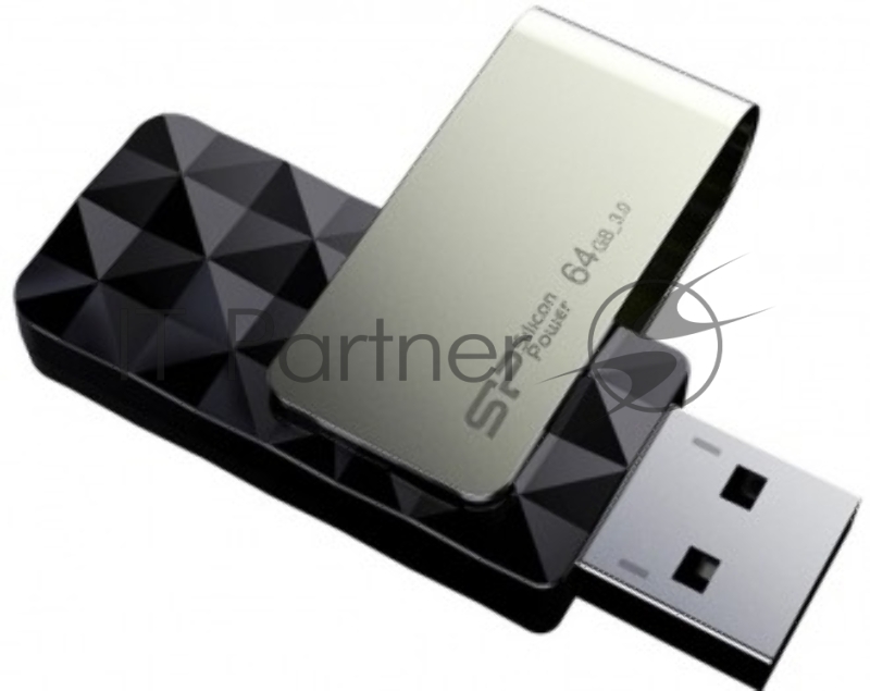 Флеш Диск Silicon Power 64Gb Blaze B30 SP064GBUF3B30V1K USB3.0 черный