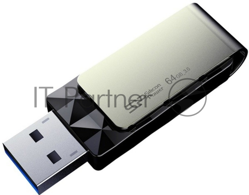 Флеш Диск Silicon Power 64Gb Blaze B30 SP064GBUF3B30V1K USB3.0 черный
