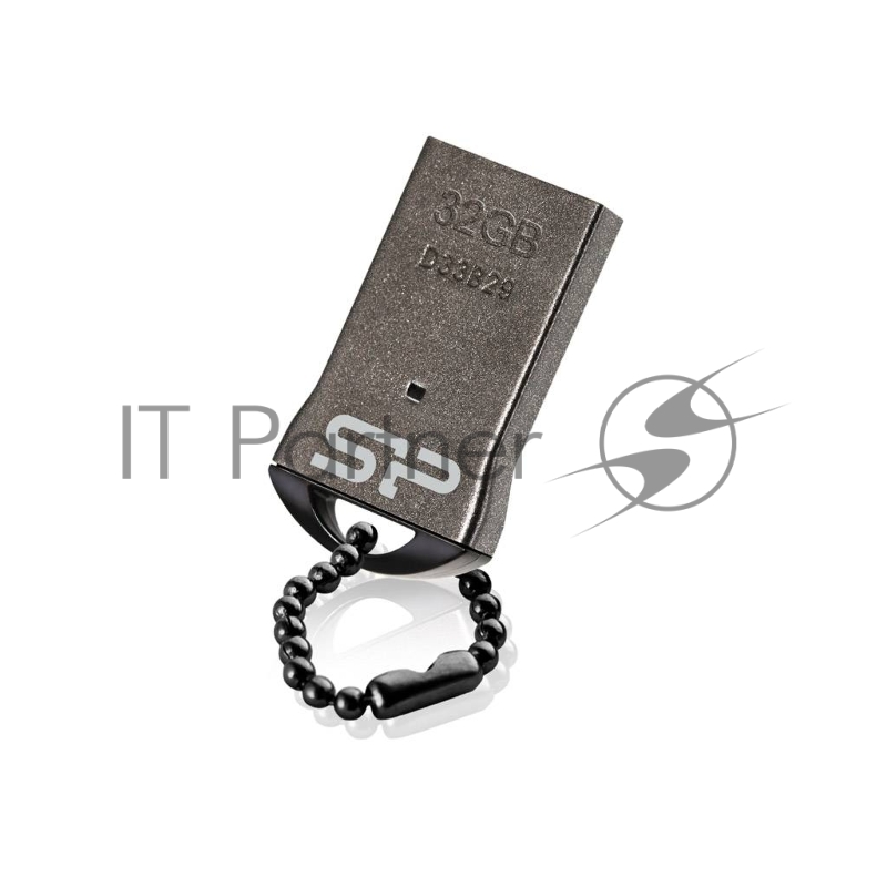 Флеш Диск Silicon Power 64Gb Touch T01 SP064GBUF2T01V1K USB2.0 черный/серебристый