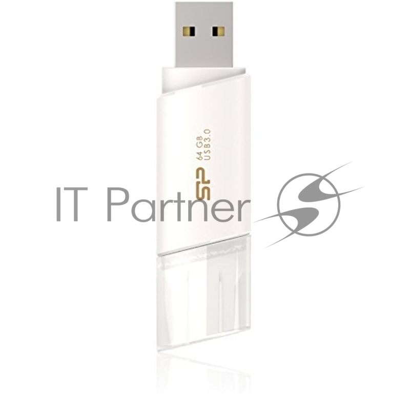 Флеш накопитель 64Gb Silicon Power Blaze B06, USB 3.0, Белый