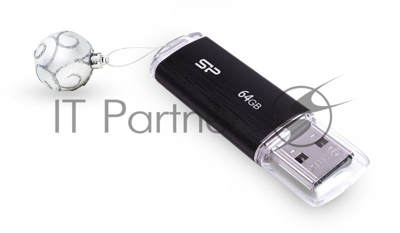 Флеш Диск Silicon Power 64Gb Ultima U02 SP064GBUF2U02V1K USB2.0 черный
