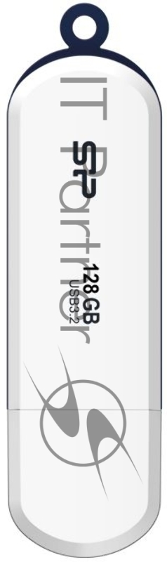 Флеш накопитель 128Gb Silicon Power Blaze B32, USB 3.2, Белый