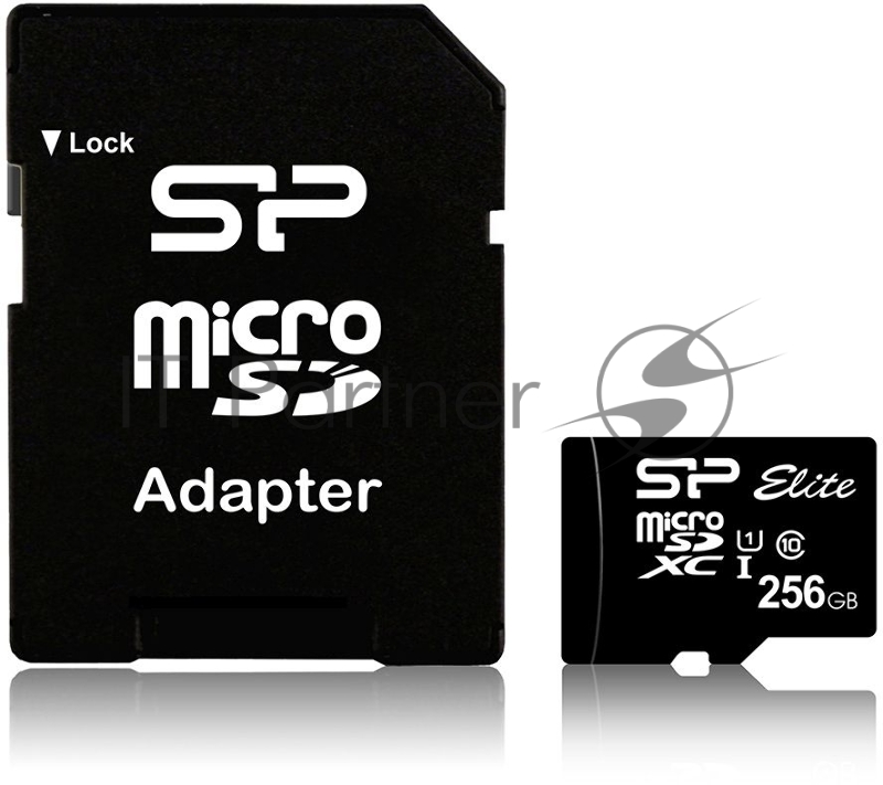 Флеш карта Silicon Power microSD 256GB Elite microSDXC Class 10 UHS-I (SD адаптер)