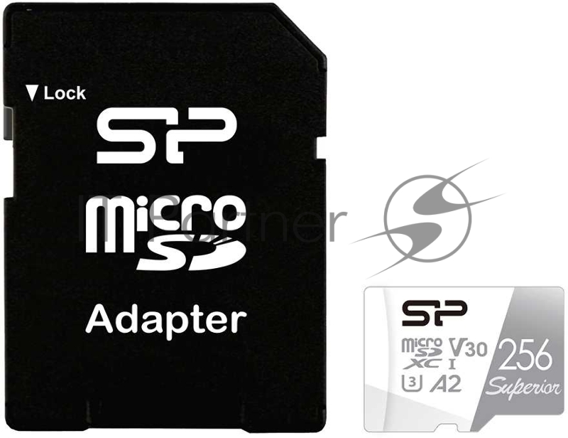 Флеш карта microSD 256GB Silicon Power Superior Pro A2 microSDXC Class 10 UHS-I U3 Colorful 100/80 Mb/s (SD адаптер)