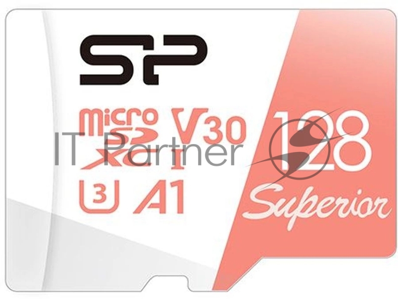 Флеш карта microSD 128GB Silicon Power Superior A1 microSDXC Class 10 UHS-I U3 100/80 Mb/s (SD адаптер)
