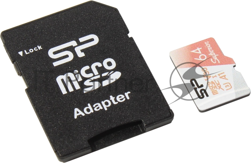 Флеш карта microSD 64GB Silicon Power Superior A1 microSDXC Class 10 UHS-I U3 100/80 Mb/s (SD адаптер)