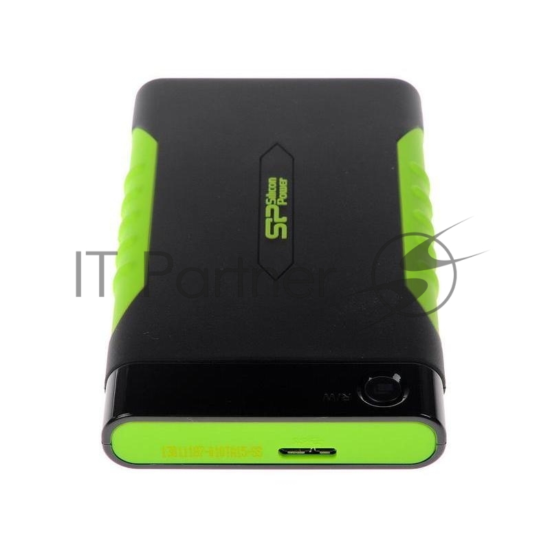 Внешний жесткий диск Silicon Power USB 3.0 2Tb SP020TBPHDA15S3K A15 Armor 2.5 черный/зеленый