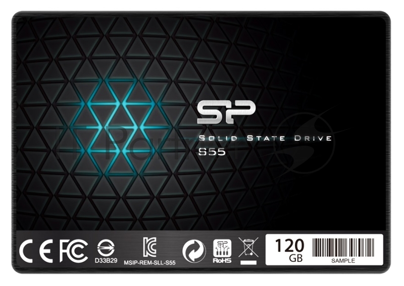 SSD накопитель Silicon Power SATA III 120Gb SP120GBSS3S55S25 Slim S55 2.5
