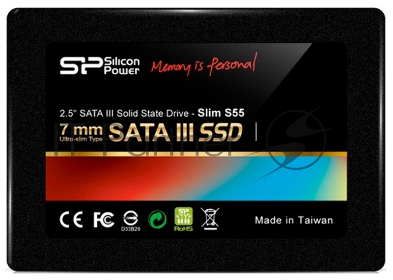 SSD накопитель Silicon Power SATA III 120Gb SP120GBSS3S55S25 Slim S55 2.5