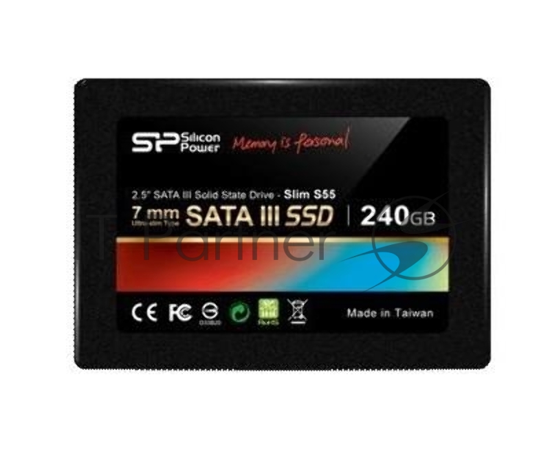 SSD накопитель Silicon Power SATA III 240Gb SP240GBSS3S55S25 Slim S55 2.5