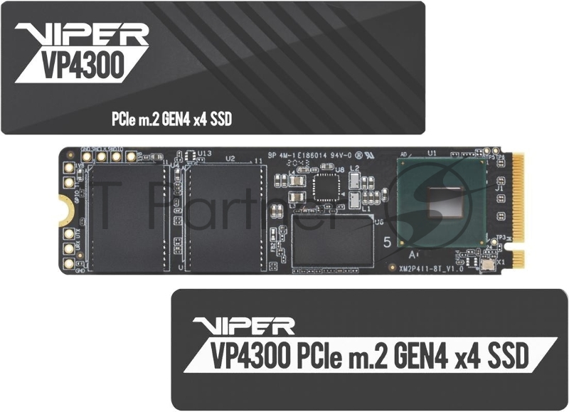 Накопитель SSD Patriot PCI-E 4.0 x4 2Tb VP4300-2TBM28H Viper VP4300 M.2 2280