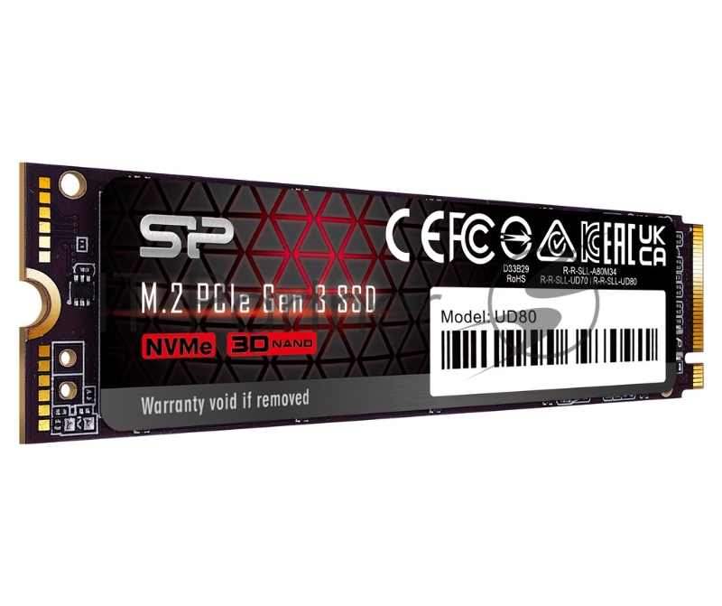 Накопитель SSD Silicon Power PCI-E 3.0 500Gb SP500GBP34UD8005 UD80 M.2 2280