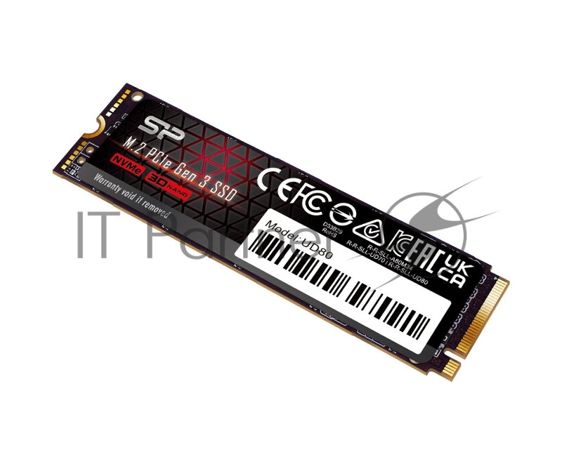 Накопитель SSD Silicon Power PCI-E 3.0 500Gb SP500GBP34UD8005 UD80 M.2 2280