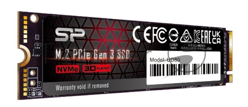 Накопитель SSD Silicon Power PCI-E 3.0 500Gb SP500GBP34UD8005 UD80 M.2 2280