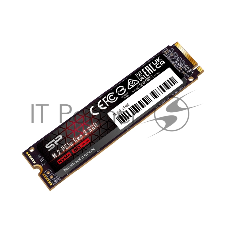 Накопитель SSD M.2 Silicon Power 1.0TB UD80 <SP01KGBP34UD8005> (PCI-E 3.0 х4, up to 3400/3000MBs, 3D TLC, NVMe 1.3, 600TBW, 22х80mm)