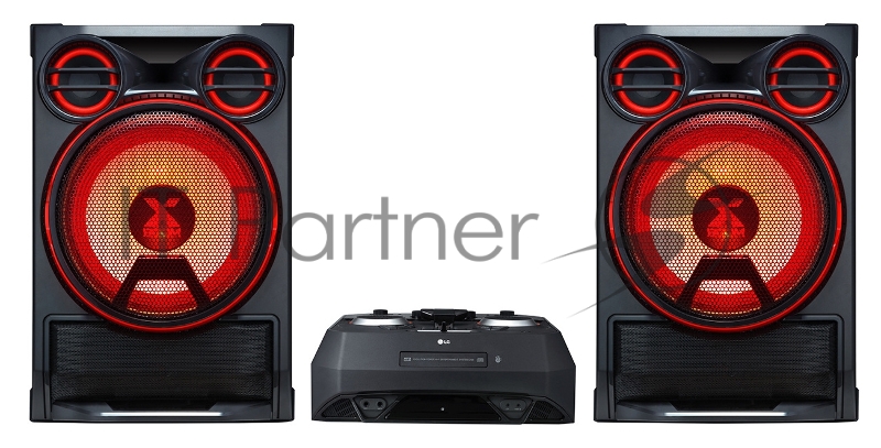 Минисистема LG CK99+NK99 черный 5000Вт/CD/CDRW/FM/USB/BT комплект из 2 коробок