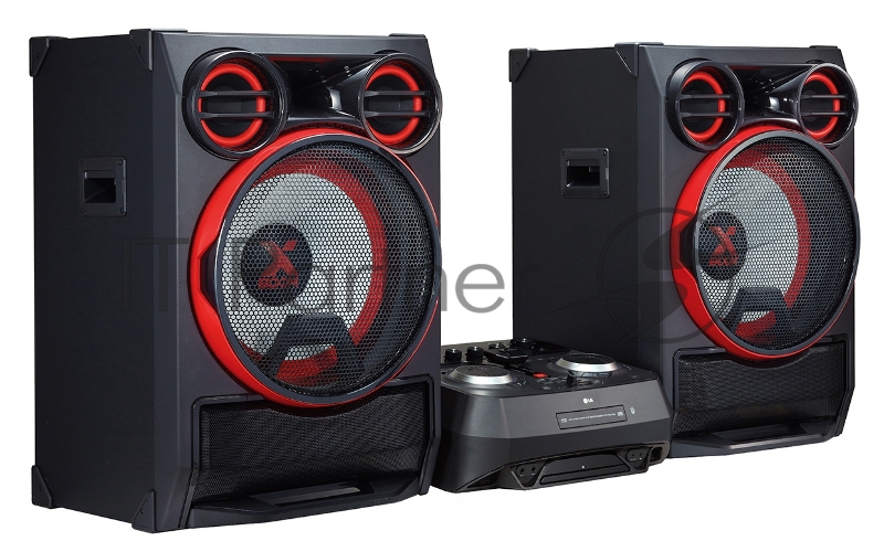 Минисистема LG CK99+NK99 черный 5000Вт/CD/CDRW/FM/USB/BT комплект из 2 коробок