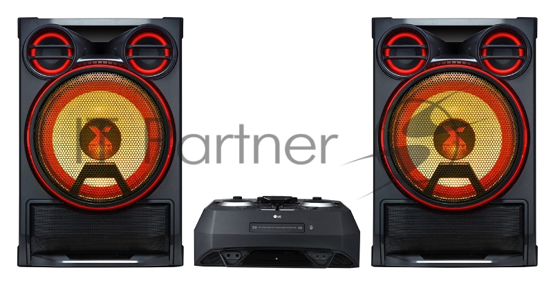 Минисистема LG CK99+NK99 черный 5000Вт/CD/CDRW/FM/USB/BT комплект из 2 коробок