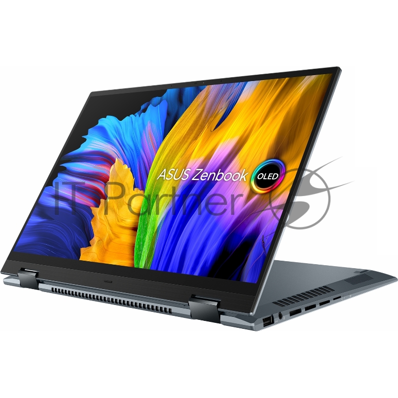 Ноутбук ASUS UP5401EA-KN015T Touch +Stylus +bag 14(2880x1800 OLED)/Touch/Intel Core i7 1165G7(2.8Ghz)/16384Mb/512PCIS Iris Xe Graphics/Cam/BT/WiFi/war 1y/1.4kg/Pine Grey/W10 + Support NumberPad