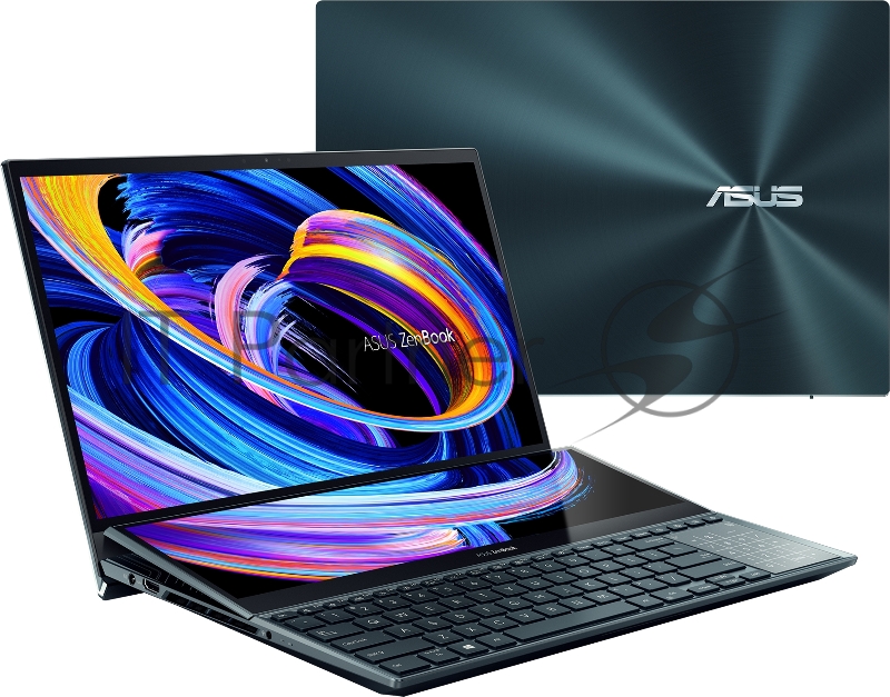 Ноутбук ASUS UX582HS-H2034W Touch +ScreenPad +Plamrest+backpack+Stylus+Stand 15.6(3840x2160 OLED)/Touch/Intel Core i7 11800H(2.3Ghz)/32768Mb/1024PCI GeForce RTX3080(8192Mb)/Cam/BT/WiFi/war 1y/2.34kg/Celestial Blue/W11 + Support