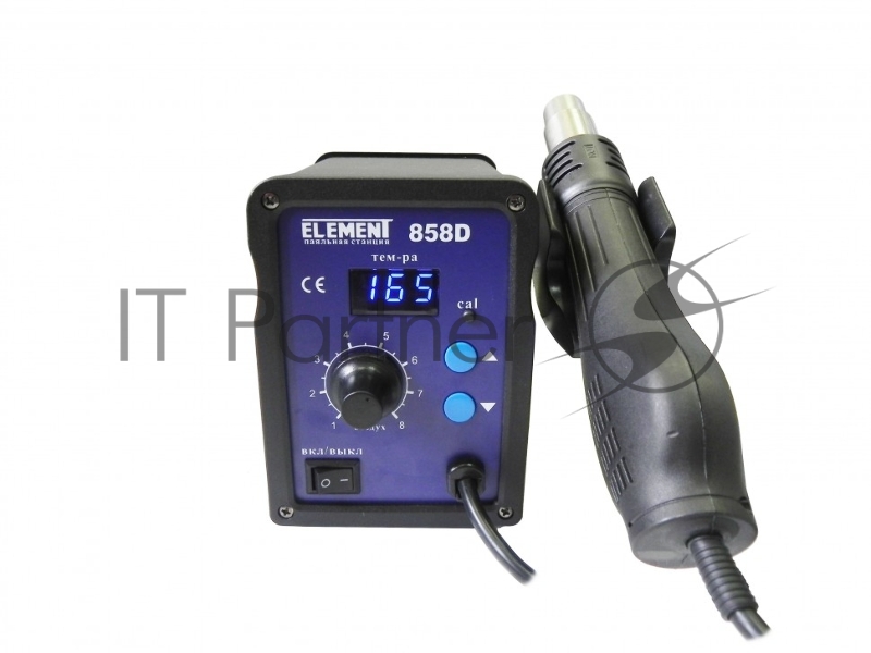 Паяльный фен ELEMENT 858D. Цифровая индикация.