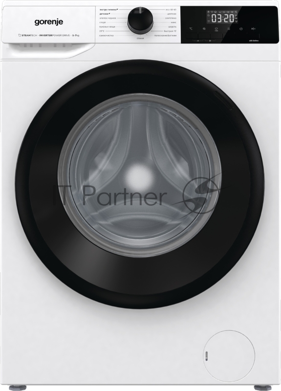 Стиральная машина Gorenje W1NHEI72SAS (Z) , 7 кг, 1200 об/мин, программы: экспресс, шерсть, хлопок, спортивная одежда, смешанные ткани, детские вещи, эко 40-60, эко-20, черные вещи, антиаллергенная, пуховые изделия, отжим, полоскание+отжим, очистка