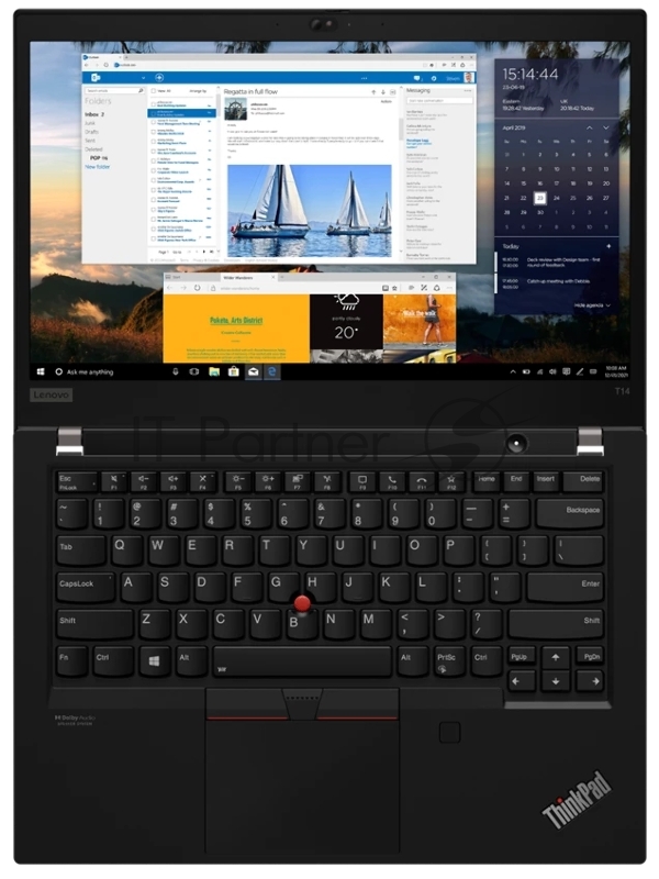 Ноутбук Lenovo ThinkPad T14 Gen 2 Core i5 1135G7 16Gb SSD512Gb 14 IPS FHD (1920x1080)/ENGKBD noOS black