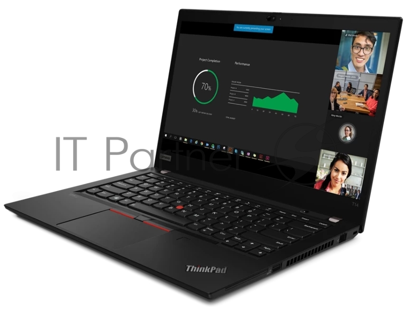 Ноутбук Lenovo ThinkPad T14 Gen 2 Core i5 1135G7 8Gb SSD256Gb 14 IPS FHD (1920x1080)/ENGKBD noOS black