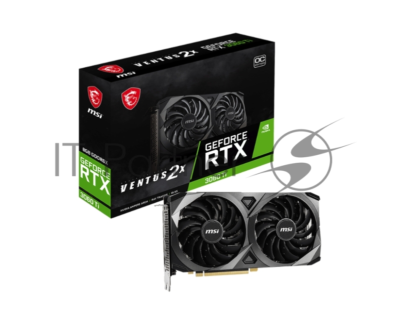 Видеокарта MSI GeForce RTX 3060 Ti VENTUS 2X 8GD6X OC GDDR6X 256-bit 3xDP HDMI