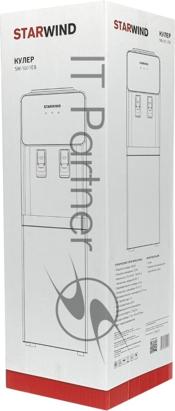 Кулер Starwind SW-1011EB напольный электронный черный/серебристый